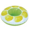 Pool Central 9 in. Inflatable Lemon Slice Swimming Pool Beverage Drink Holder 34808595